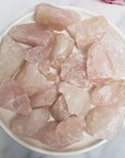 Raw Rose Quartz Crystal Natural Rough Gemstone | Heart Chakra Stones - 8