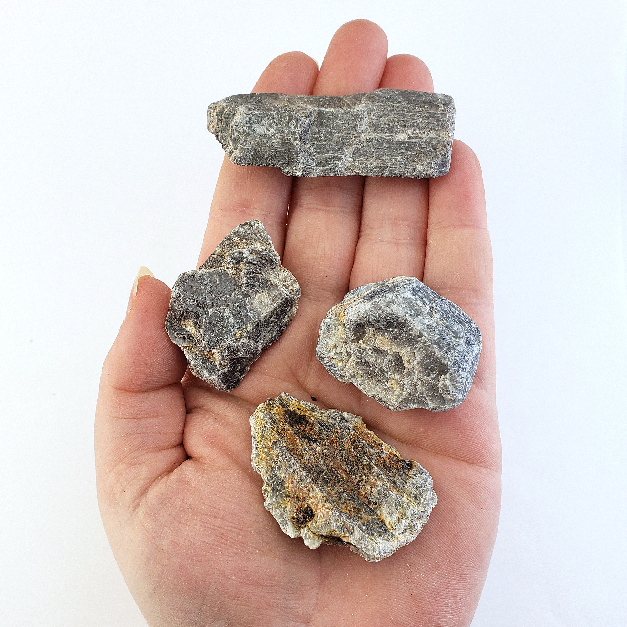 Raw Sapphire Corundum Rough Gemstone Natural Crystal - In Hand 2