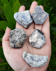 Raw Sapphire Corundum Rough Gemstone Natural Crystal - Outdoor Light Overcast