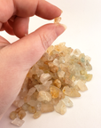 Multi Topaz Raw Crystals Rough Gemstones by the Ounce - Small Stone in Hand