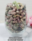 Raw Tourmaline Crystal Chips Pebbles Natural Rough Gemstones by the Ounce | Pink Tourmaline, Green Tourmaline, & Watermelon Tourmaline - 5
