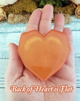 Rainbow Resin Heart - Handmade Valentine's Day Gift - Back of Heart