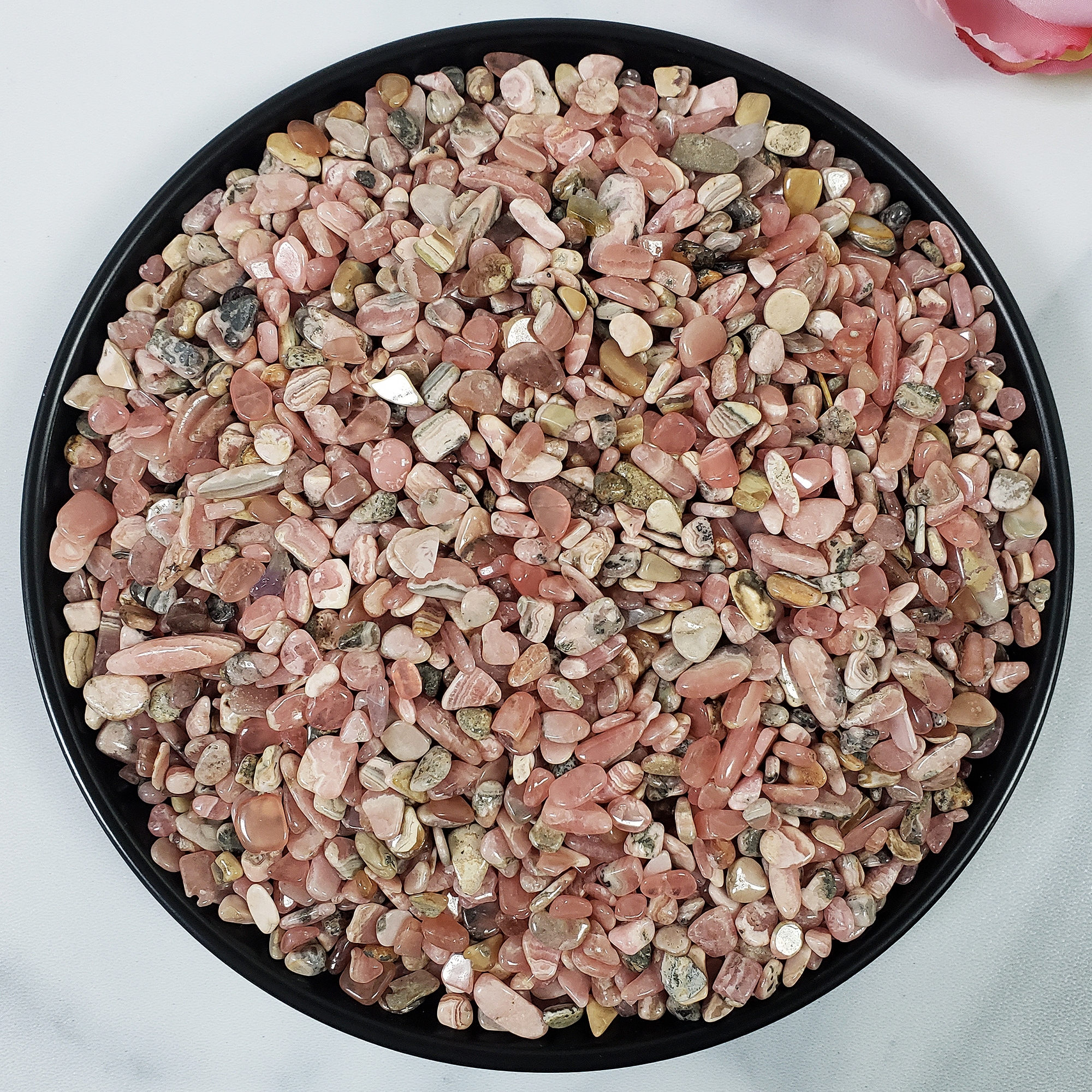 Rhodochrosite Crystal Natural Gemstone Chips By the Ounce