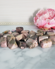 Rhodonite Crystal Natural Gemstone Tumbled Stone - 1