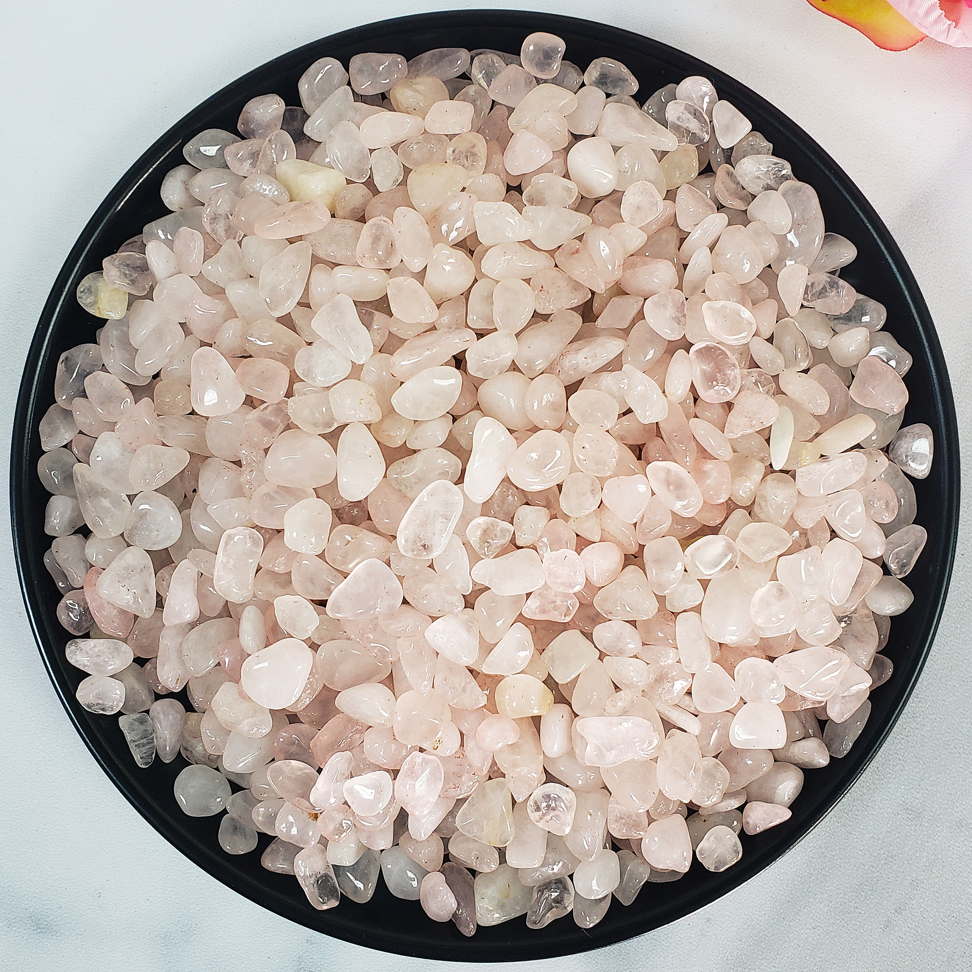 Rose Quartz Crystal Natural Gemstone Chips By the Ounce