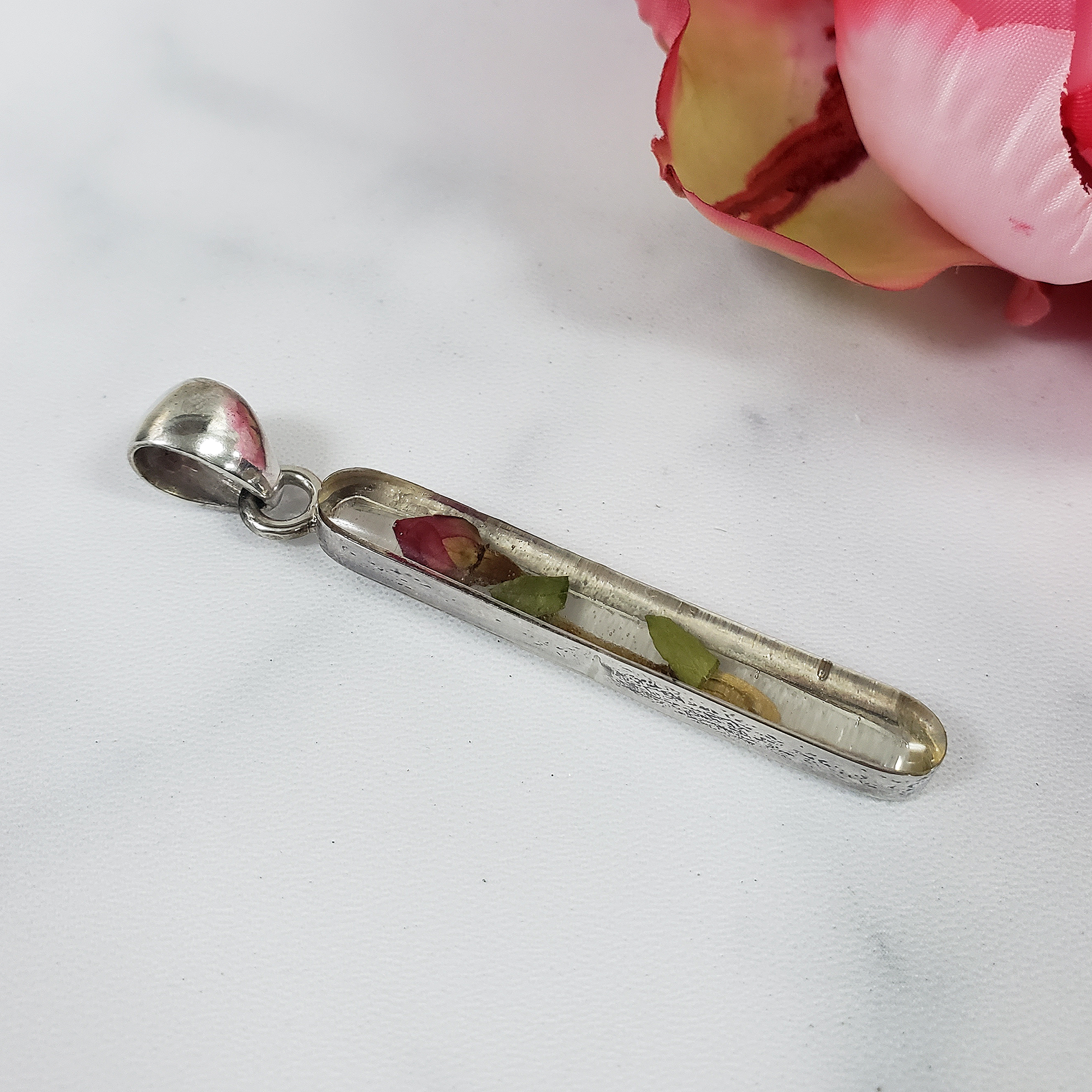 Unique Rosebud Sterling Silver Pendant | Fairytale - 1