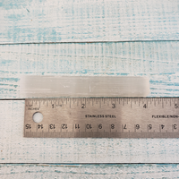 Rough Selenite Crystal Rough Stick - One 3.75 Inch Stick - Measurement
