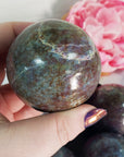 Ruby Kyanite Crystal Sphere Natural Gemstone Orb | 50mm - 58mm - 5