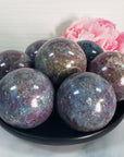 Ruby Kyanite Crystal Sphere Natural Gemstone Orb | 50mm - 58mm