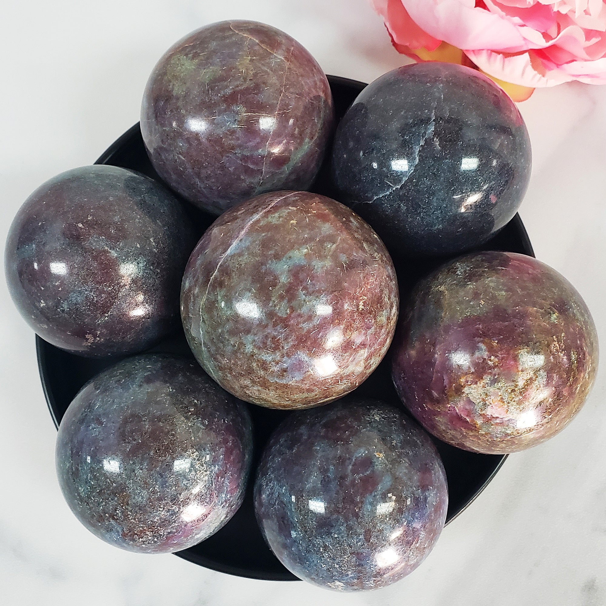 Ruby Kyanite Crystal Sphere Natural Gemstone Orb | 50mm - 58mm - 9