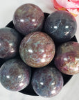 Ruby Kyanite Crystal Sphere Natural Gemstone Orb | 50mm - 58mm - 9