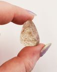 Rutilated Quartz Crystal Natural Gemstone Tumbled Stone - Close Up 3