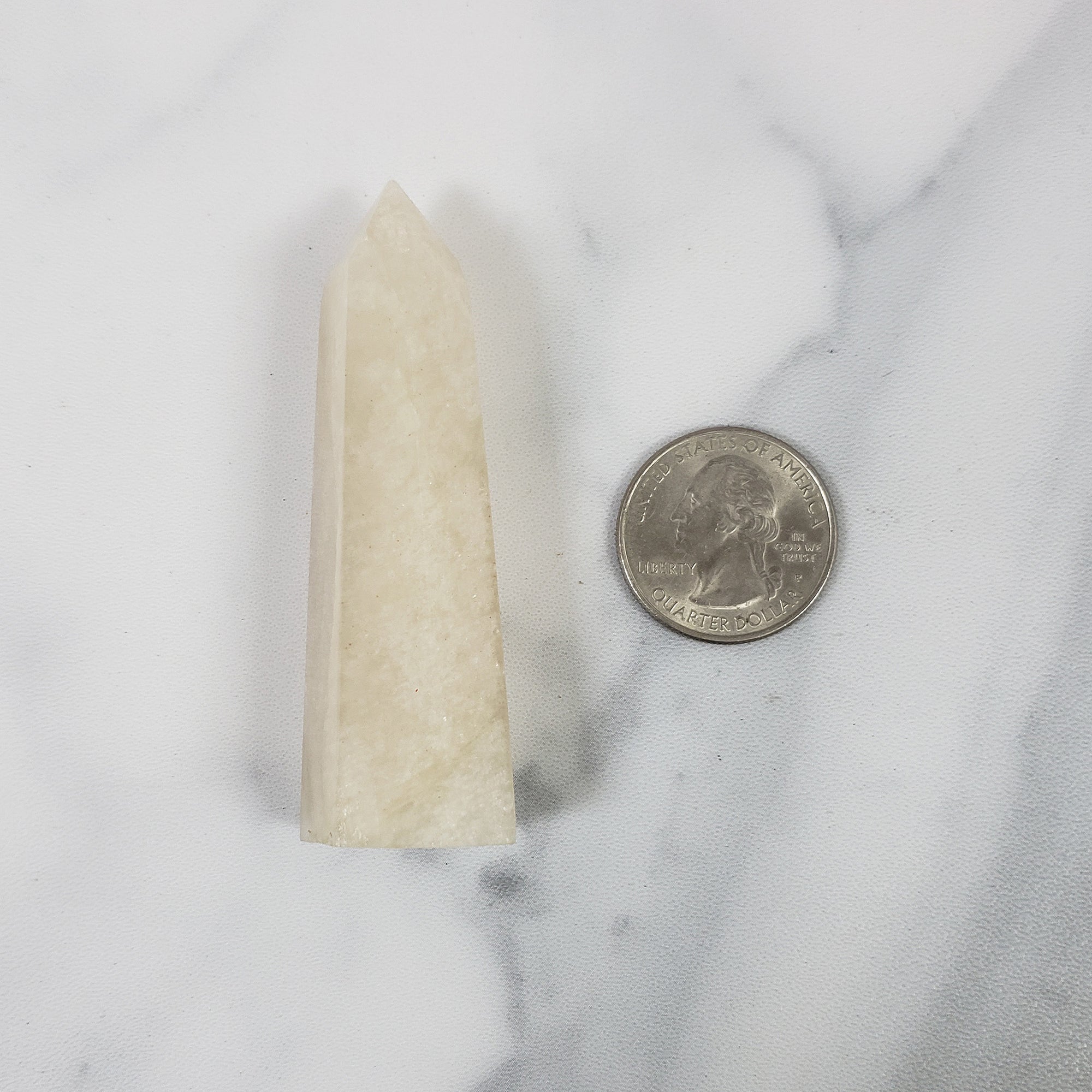 Unique Moonstone Crystal Tower Point High Quality Natural Gemstone Obelisk | Selena - 2