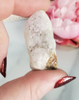 Cactus Quartz & Spirit Amethyst Crystal Mix Natural Semi-Tumbled Stones - Close Up