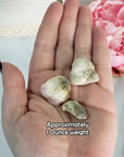 Cactus Quartz & Spirit Amethyst Crystal Mix Natural Semi-Tumbled Stones - 1 Ounce in Hand