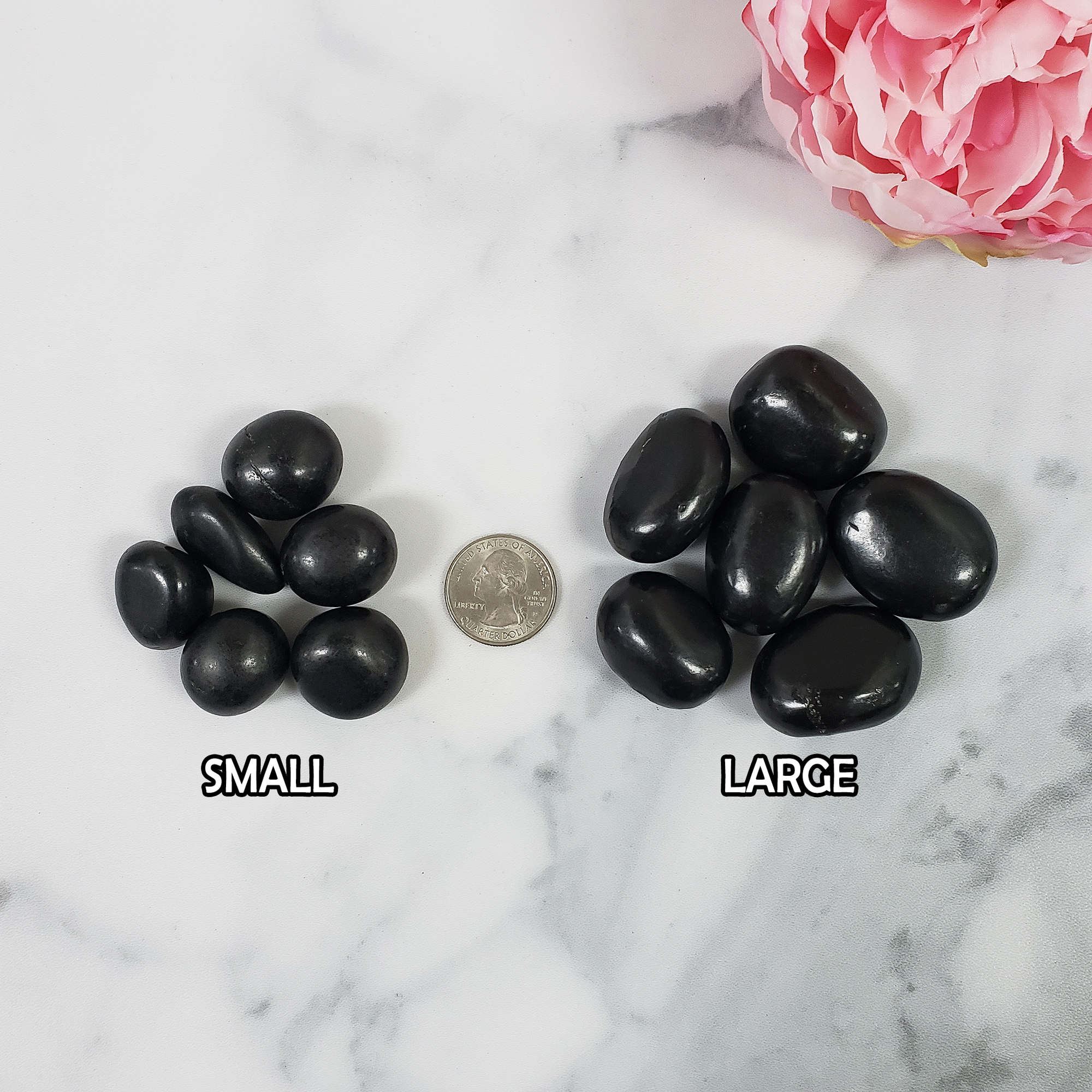 Shungite Stone Natural Crystal Tumbled Stone | One Stone | Multiple Sizes - 4