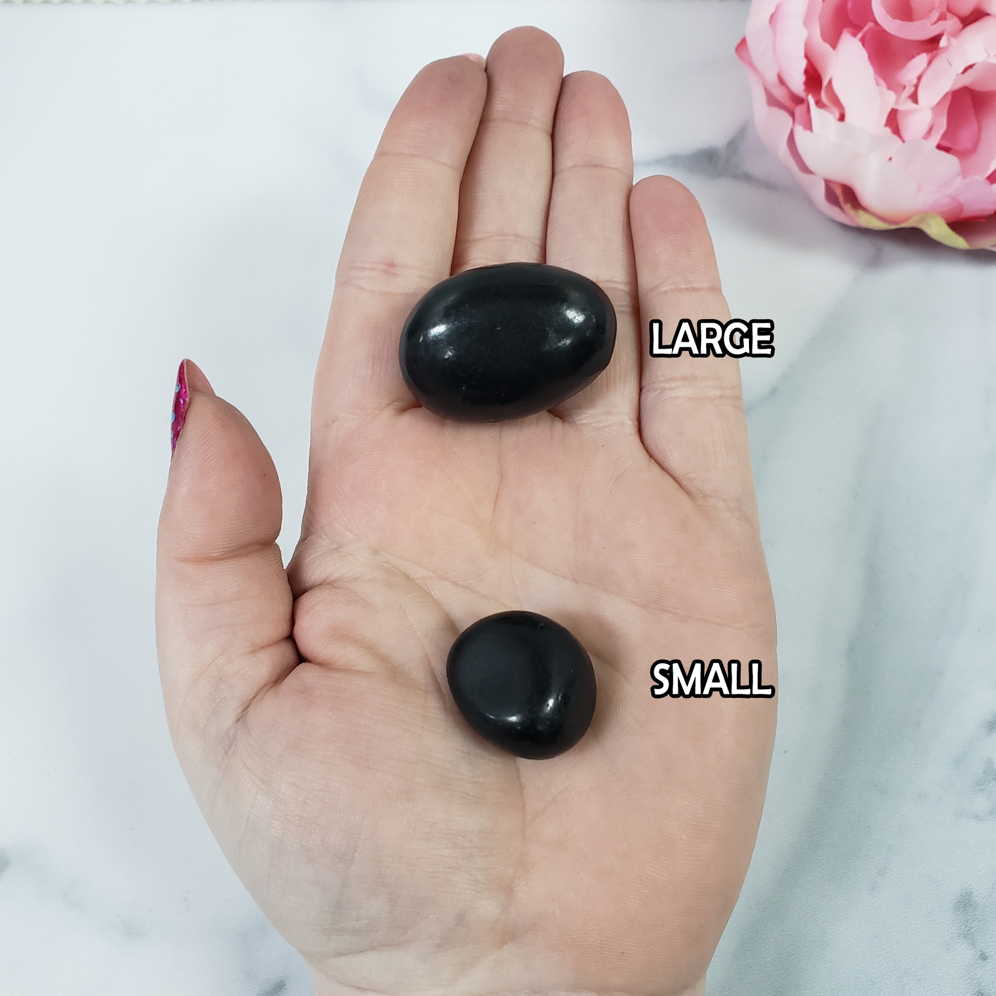 Shungite Stone Natural Crystal Tumbled Stone | One Stone | Multiple Sizes - 3