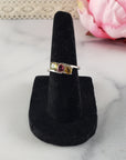 Green Tourmaline, Pink Tourmaline, & Yellow Tourmaline Crystal Natural Gemstone 925 Sterling Silver Ring | Size 5