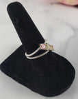 Pink Tourmaline, Green Tourmaline, & Yellow Tourmaline Crystal Natural Gemstone 925 Sterling Silver Ring | Size 6 - 1