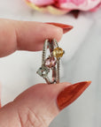 Blue-Green Tourmaline, Pink Tourmaline, & Yellow Tourmaline Crystal Natural Gemstone 925 Sterling Silver Ring | Size 7 - 3