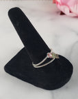Yellow Tourmaline, Green Tourmaline, & Pink Tourmaline Crystal Natural Gemstone 925 Sterling Silver Ring | Size 9 - 1