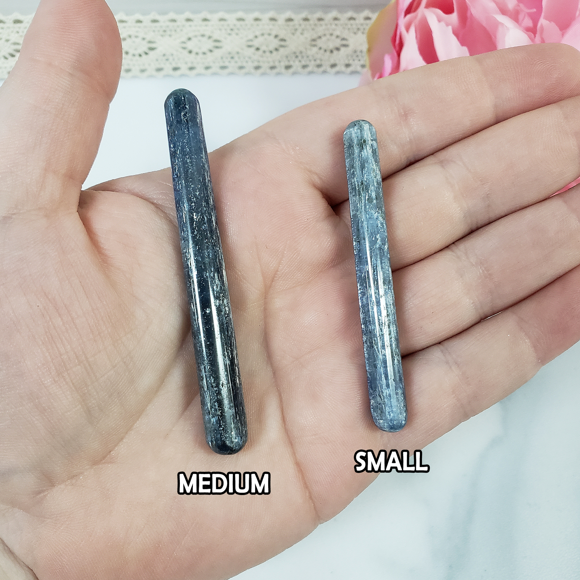 Slim Blue Kyanite Crystal Wand Natural Gemstone | Multiple Sizes - 3