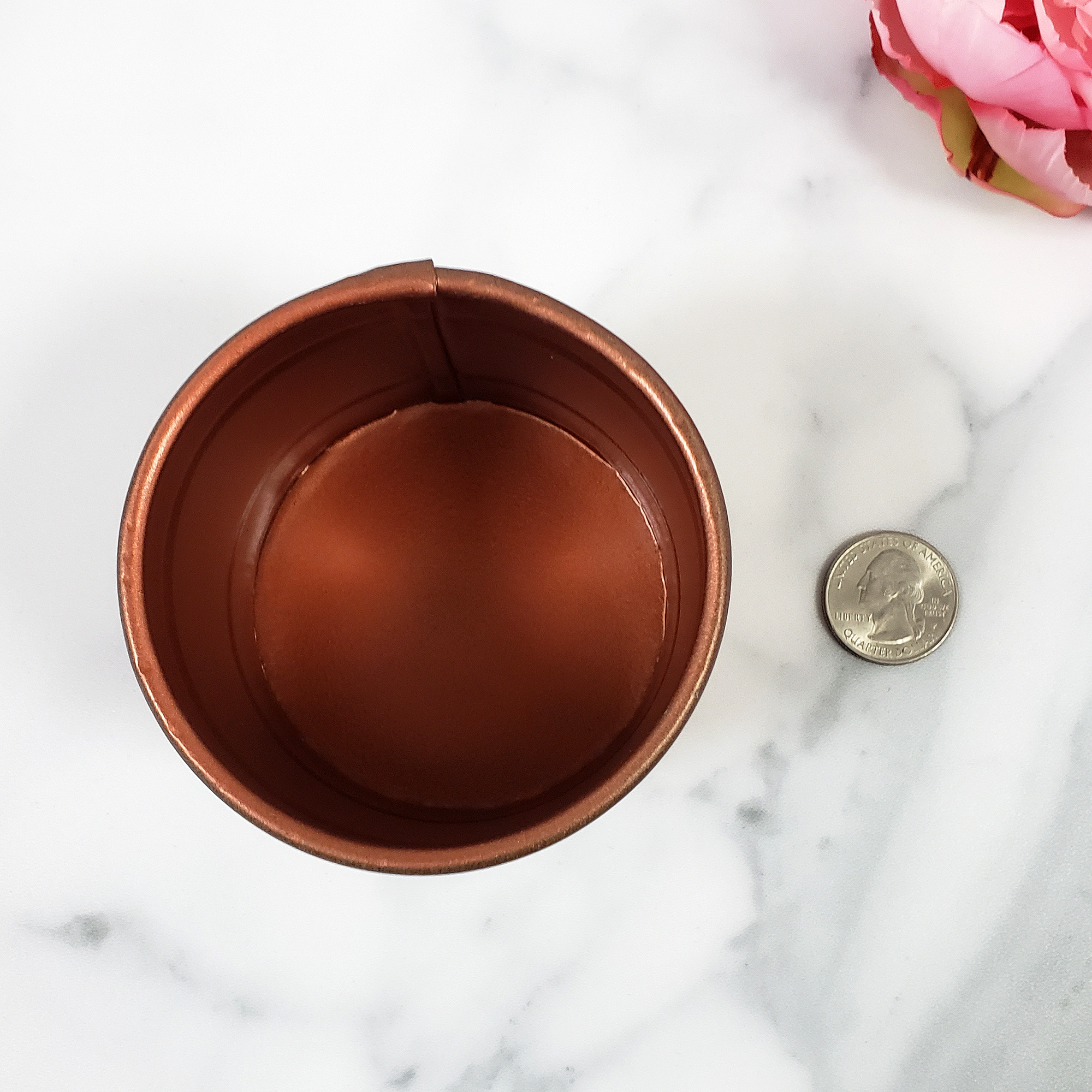 Small Copper-Colored Metal Smudge Pot | Smudge Bowl for Sage, Incense, &amp; Dried Herbs - Size