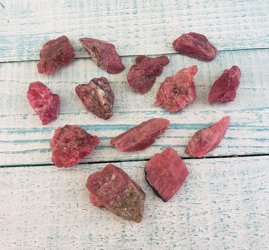 Rhodonite Natural Rough Raw Gemstone - SMALL One Stone - Natural Crystals for Relationship
