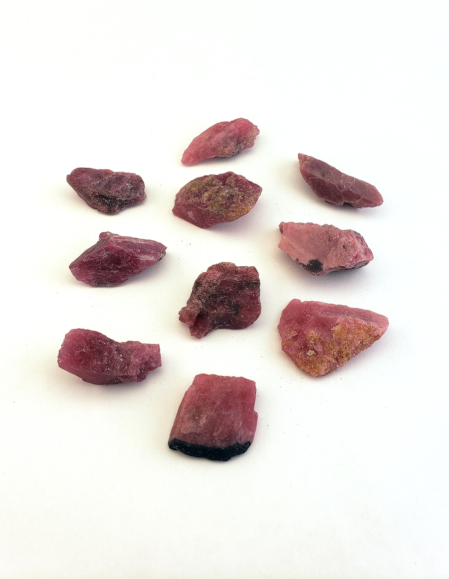 Rhodonite Natural Rough Raw Gemstone - SMALL One Stone - Natural Crystals for Heart Chakra