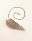 Smoky Quartz Crystal Natural Crystal Pendulum | Spiritual Tool - White Background