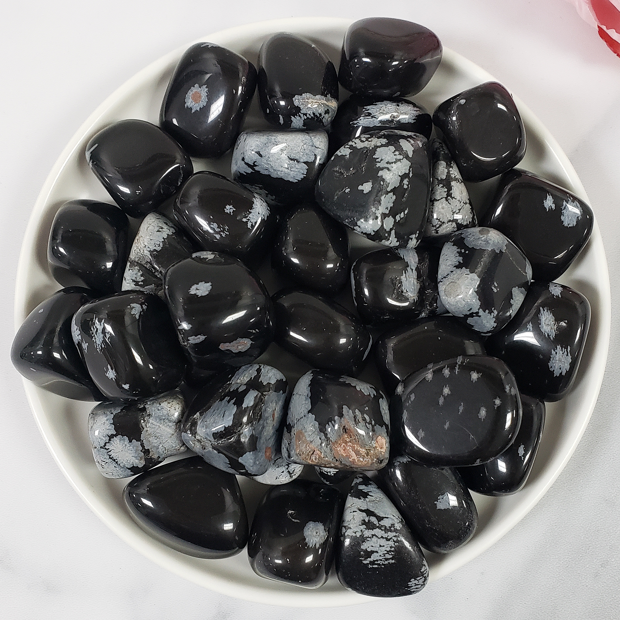 Snowflake Obsidian Crystal Natural Gemstone Tumbled Stone