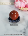 Sodalite Crystal Natural Gemstone Offering Hands Sphere Display Stand - 5
