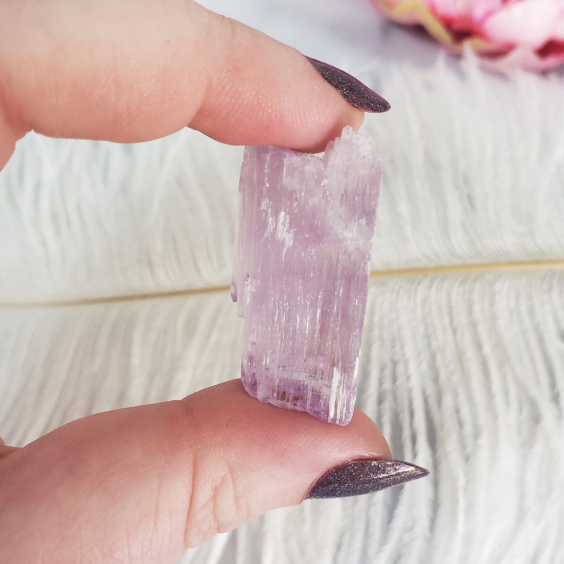 Unique Light Purple Kunzite Stone Rough Gemstone High Quality