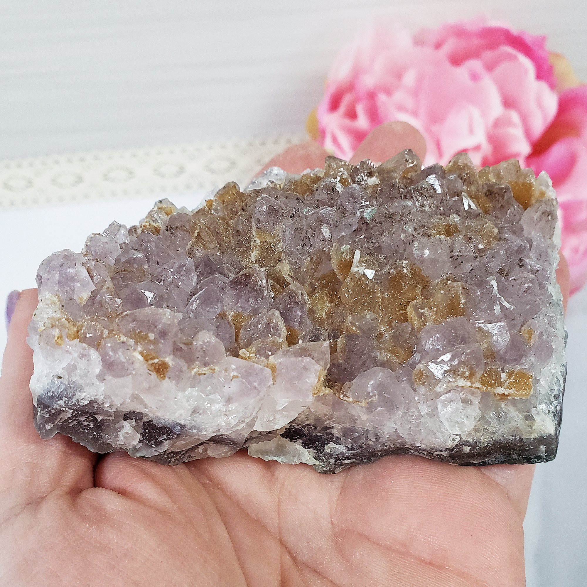 Unique Raw Amethyst Crystal Cluster Natural Gemstone - Spruce