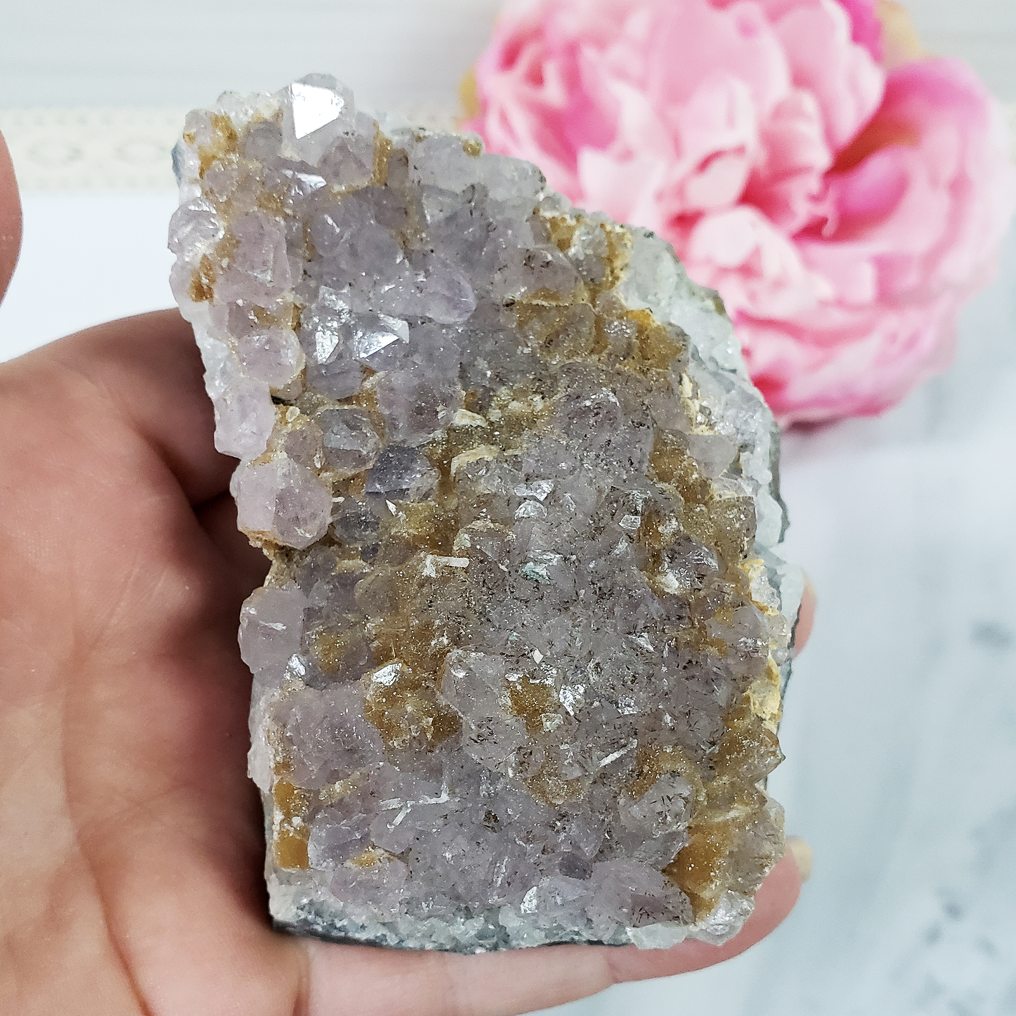 Unique Raw Amethyst Crystal Cluster Natural Gemstone - Spruce - 2