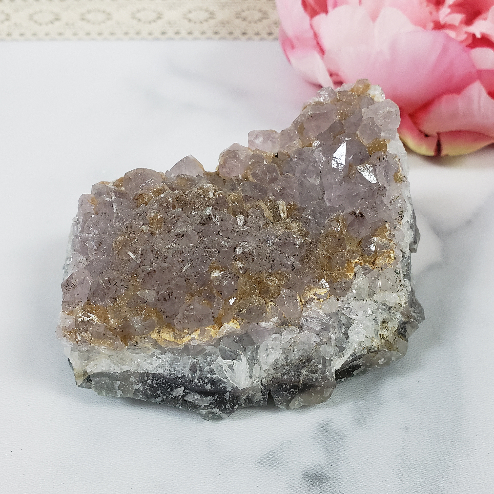 Unique Raw Amethyst Crystal Cluster Natural Gemstone - Spruce - 1