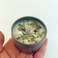 Stress Relief - 2oz Natural Coconut Soy Wax Handmade Scented Candle - Scented with Essential Oils - White Sage Lavender