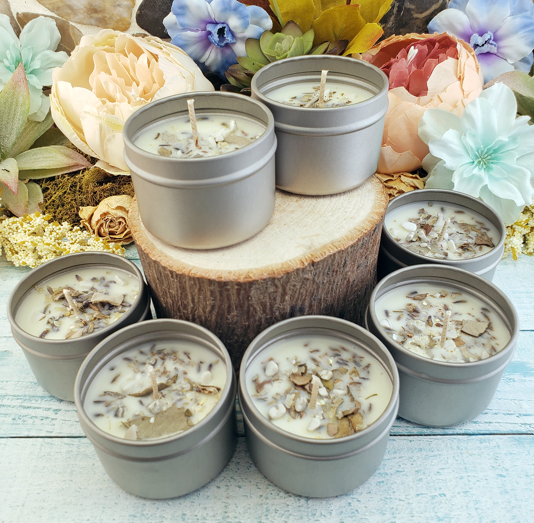 Stress Relief - 2oz Natural Coconut Soy Wax Handmade Scented Candle - Scented with Essential Oils