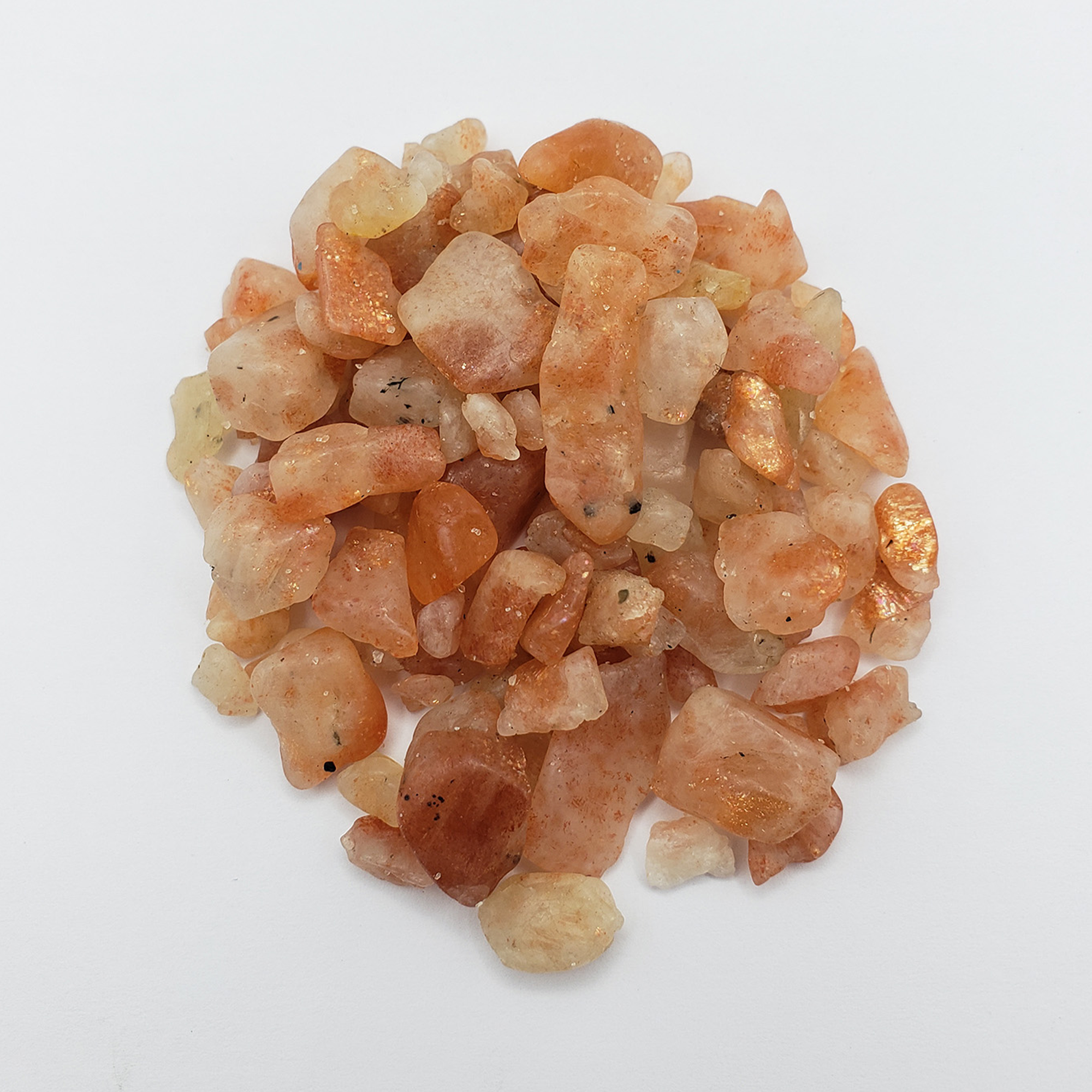 Sunstone Crystal Natural Gemstone Chips By the Ounce - Close Up