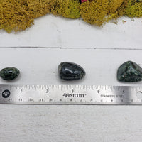 ruler with multiple pieces of seraphinite