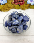 tumbled sodalite in bowl