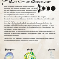 Free Downloadable Space Stones Symbolism Sheet