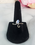Rainbow Moonstone Crystal Natural Gemstone 925 Sterling Silver Ring | Talitha - 2