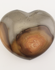 Unique Polychrome Jasper Stone Heart Natural Crystal | 86mm | Tarragon