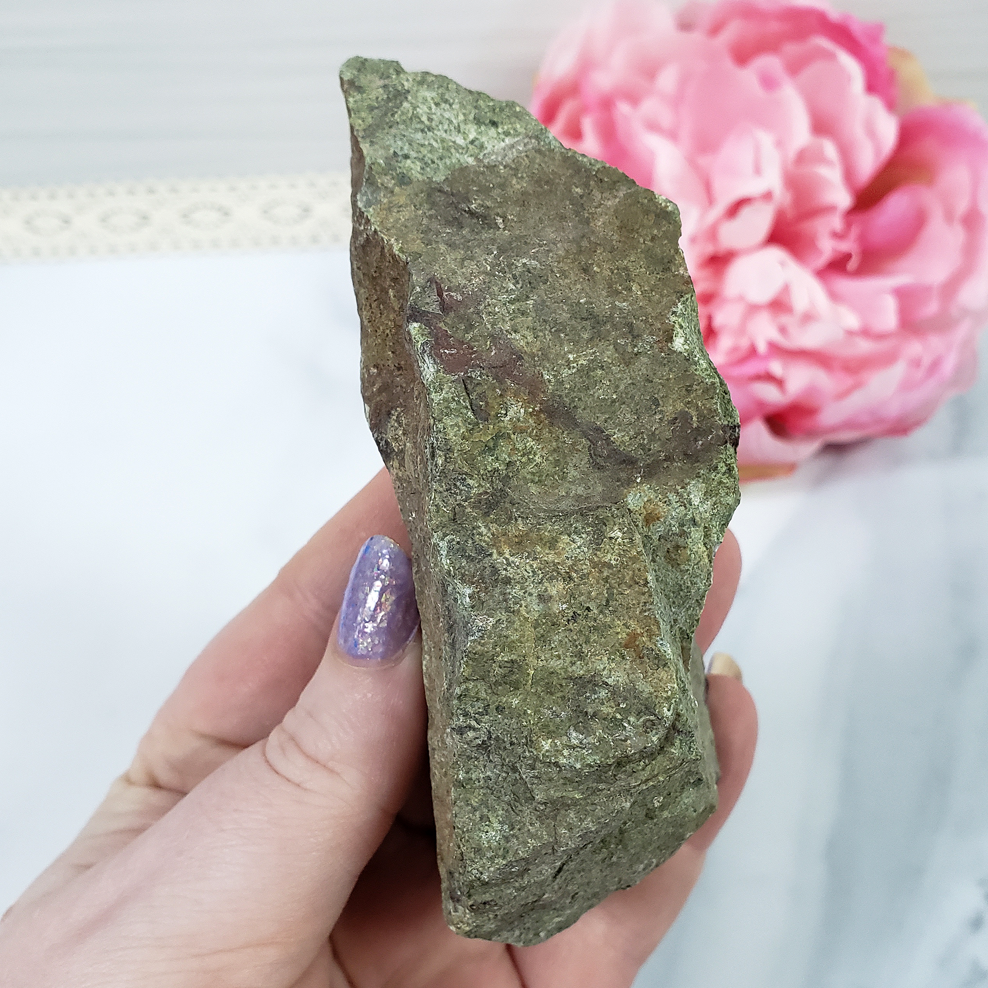 Unique Raw Dragon Stone | Natural Rough Gemstone Dragon's Blood Jasper | Teddy - 3