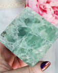 Unique Dendritic Green Fluorite Crystal Cube Natural Gemstone | Terra - 3