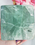 Unique Dendritic Green Fluorite Crystal Cube Natural Gemstone | Terra - 5
