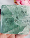 Unique Dendritic Green Fluorite Crystal Cube Natural Gemstone | Terra - 1