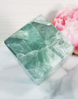 Unique Dendritic Green Fluorite Crystal Cube Natural Gemstone | Terra - 8