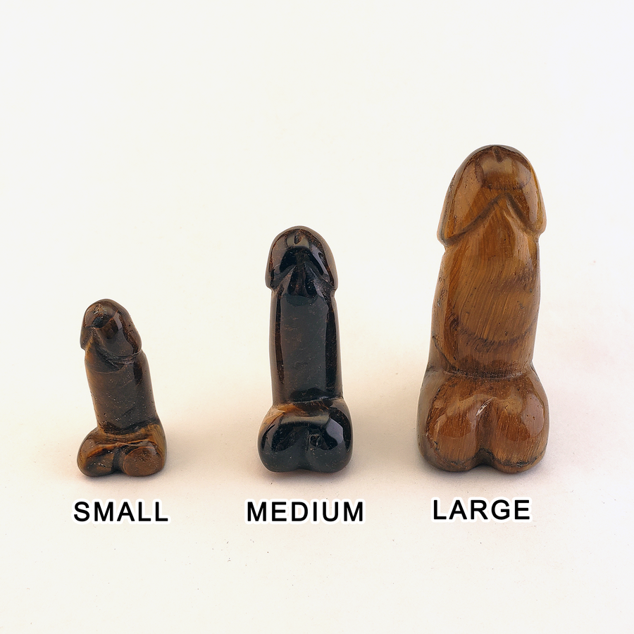 Big Dick Energy - Tigers Eye Crystal Penis Power Totem Gift Box - Sizing 2